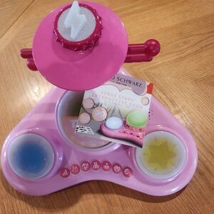 FAO Schwarz Pink Interactive Drum Set, New